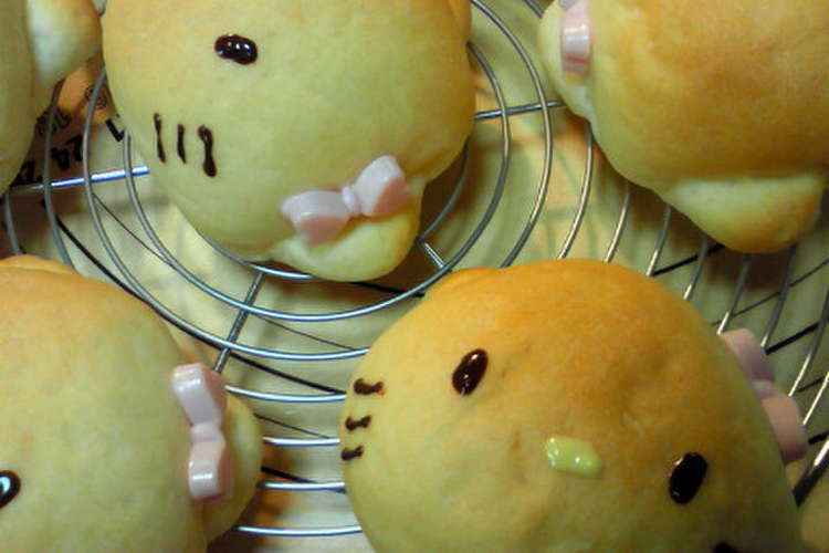 可愛いキャラパン キティパン レシピ 作り方 By コバフミ クックパッド 簡単おいしいみんなのレシピが349万品