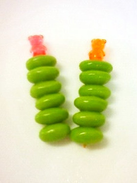 枝豆のピック挿し*簡単*キャラ弁♡