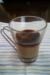 簡単　コーヒーの豆乳ブラマンジェ