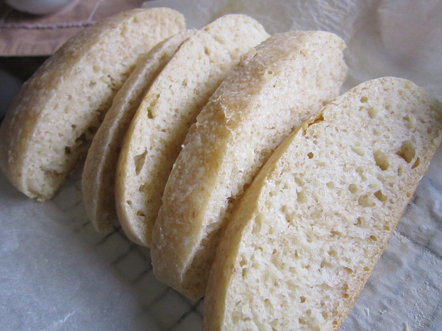 中種法で…イタリアの食事パン♡チャバッタの画像