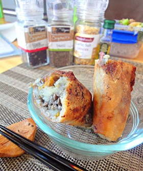 超簡単★残り肉じゃが春巻き