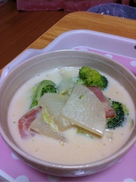 牛乳スープの画像