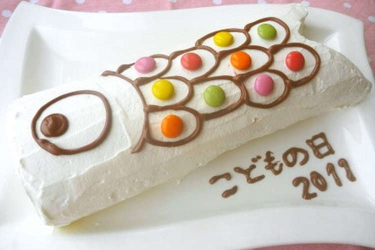 こいのぼりロールケーキ 11 レシピ 作り方 By ラピパピ クックパッド