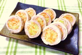レンジで簡単っ! 豚肉ロール♪