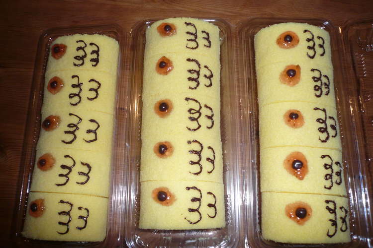 市販ロールケーキをデコっちゃお 鯉のぼり レシピ 作り方 By イブヒヨちゃん クックパッド