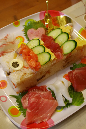 鯉のぼりの押し寿司☆2011年Ver.