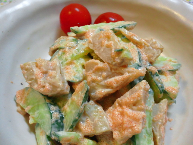 簡単リメイク☆筍の明太子サラダの画像