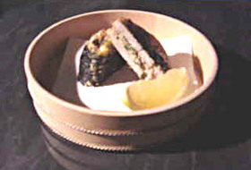 イワシのれんこんはさみ揚げ