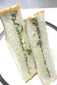 高菜のサンドイッチ