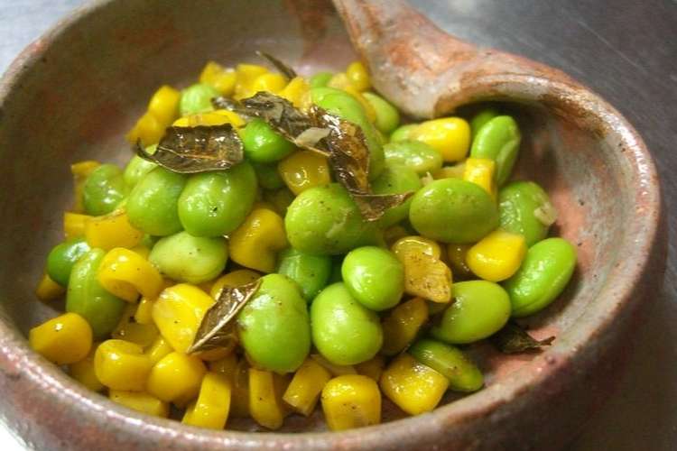 冷凍野菜 コーンと枝豆の簡単スパイス炒め レシピ 作り方 By Marilin36 クックパッド