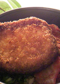 簡単：キムチラー油コチュジャン豚カツ丼