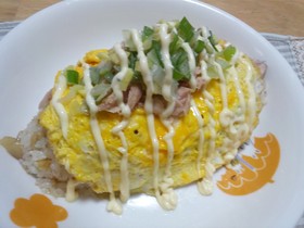 *ネギとツナのオムライス*