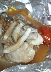 鶏と野菜の味噌ホイル焼き