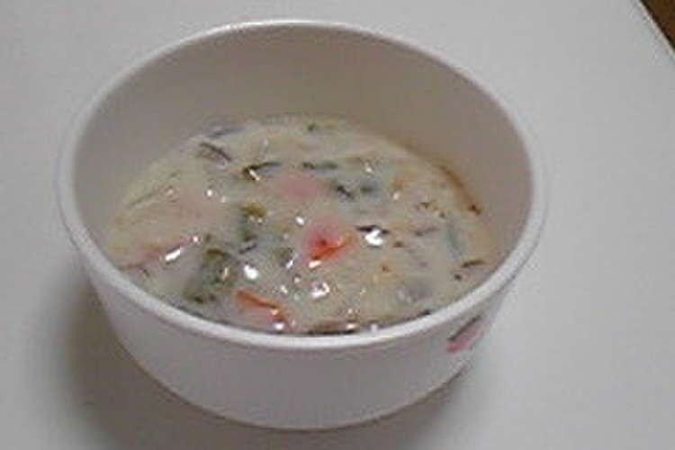 離乳食中 後期 野菜たくさん豆乳スープ レシピ 作り方 By Cafe ｍ クックパッド 簡単おいしいみんなのレシピが360万品