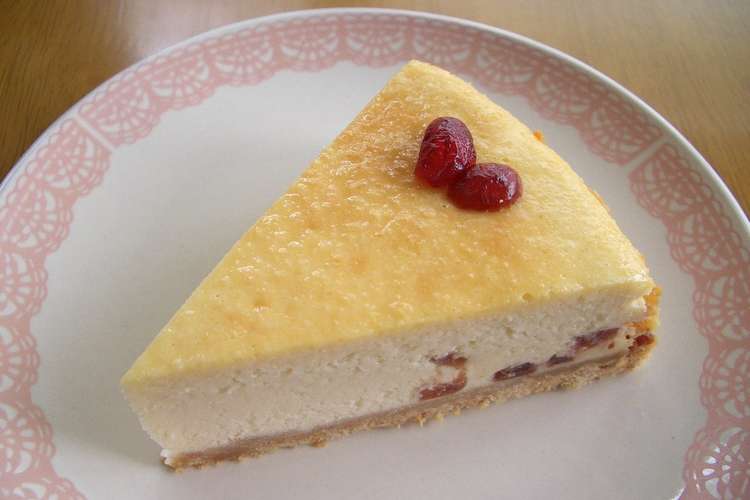 簡単 クランベリーのチーズケーキ レシピ 作り方 By あややpiano クックパッド