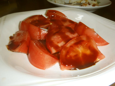 昔懐かしいトマトの食べ方☆昭和風の写真