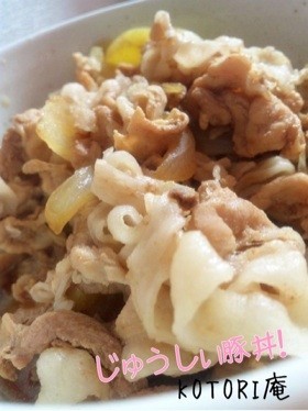 じゅうしぃ和風豚丼!