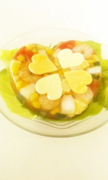 低カロ☆きらきらコンソメゼリー寄せサラダの画像