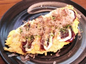お弁当に♪玉子とキャベツのお好み焼き