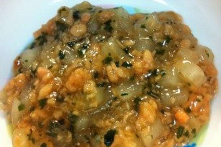 離乳食中期 鮭と大根ワカメのトロトロ和風 レシピ 作り方 By アツアユmama クックパッド 簡単おいしいみんなのレシピが366万品