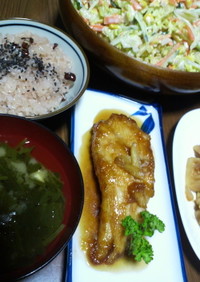 ご飯が進む☆簡単なカレイの焼き煮つけ☆