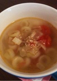 長ネギ油が香る中華風スープ