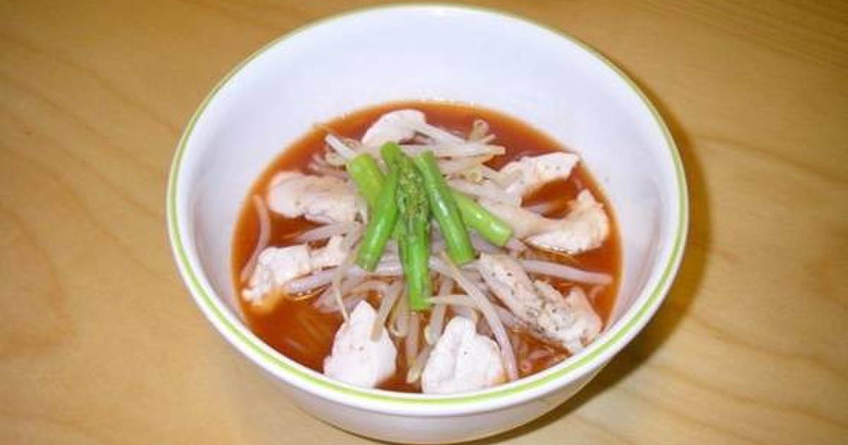 ヒンヤリさっぱりトマト味冷麺 レシピ・作り方 by きねうち麺～サンサス 【クックパッド】 簡単おいしいみんなのレシピが375万品