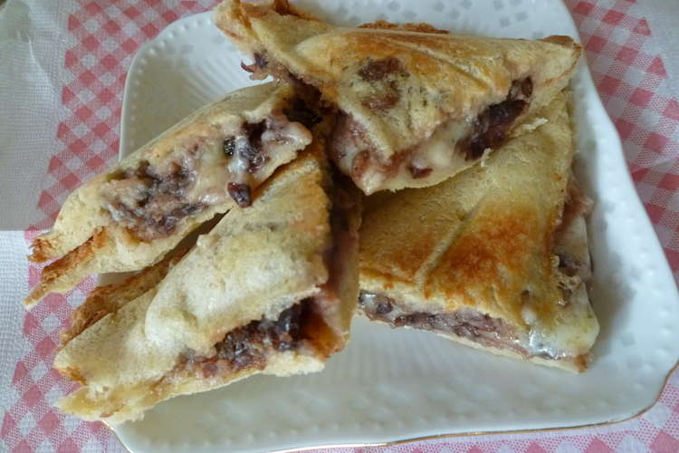 やみつきチーズとあんこのホットサンド レシピ 作り方 By ななねえちゃん クックパッド 簡単おいしいみんなのレシピが360万品