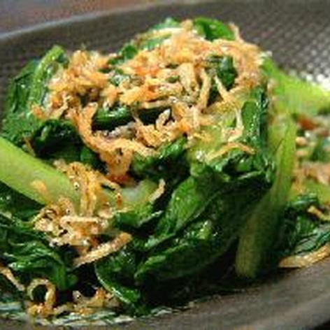 小松菜とカリカリジャコ
