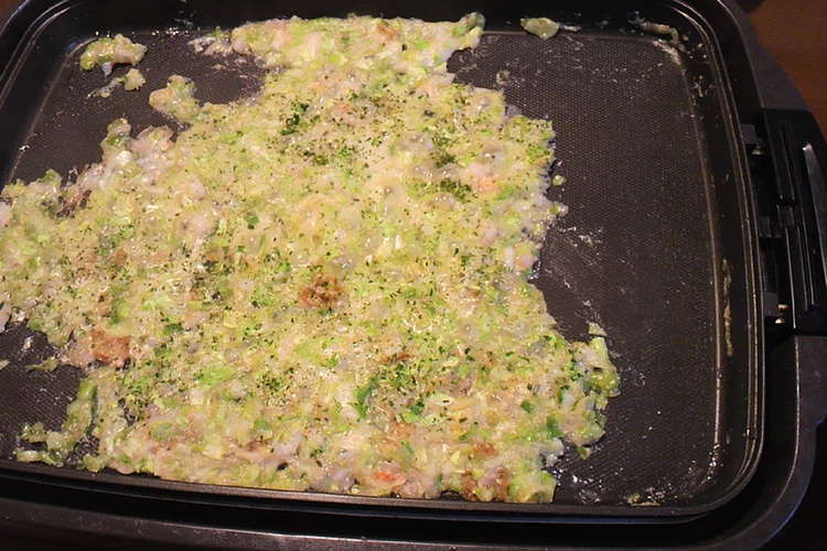簡単 家族に評判の塩もんじゃ焼き レシピ 作り方 By Hidetan クックパッド