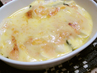 豆腐グラタン～大葉明太チーズ～の写真