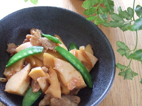 たけのこと豚肉のこってり炒め煮