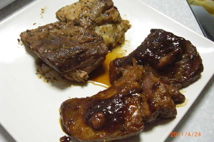 まぐろのほほ肉ステーキ２種 レシピ 作り方 By ちこちこぷー クックパッド 簡単おいしいみんなのレシピが360万品