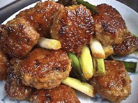 鶏つくねの照り焼き