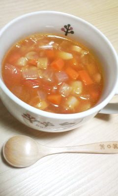 野菜食べよ♡ 簡単ミネストローネ♪