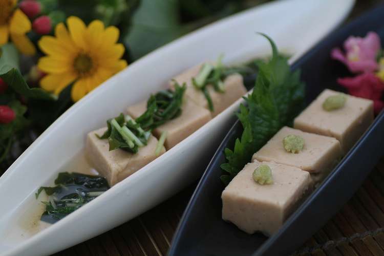 金ごまねりごまで手作り 金ごま胡麻とうふ レシピ 作り方 By 金ごま本舗 クックパッド 簡単おいしいみんなのレシピが359万品