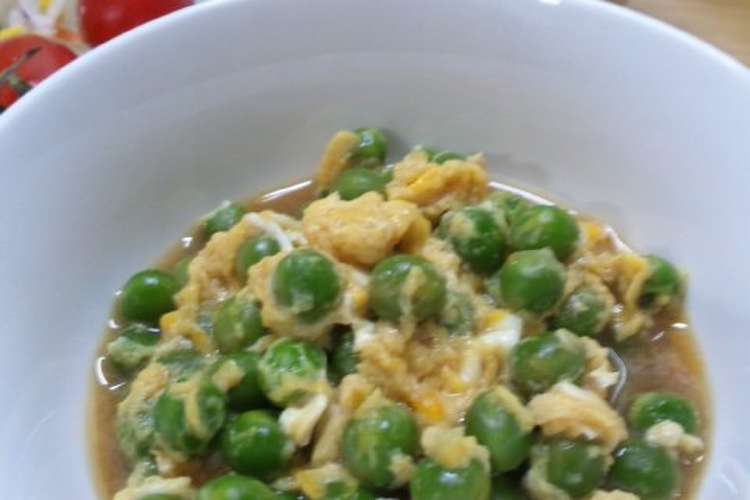 えんどう豆 グリーンピース の卵とじ レシピ 作り方 By ｍizuki クックパッド