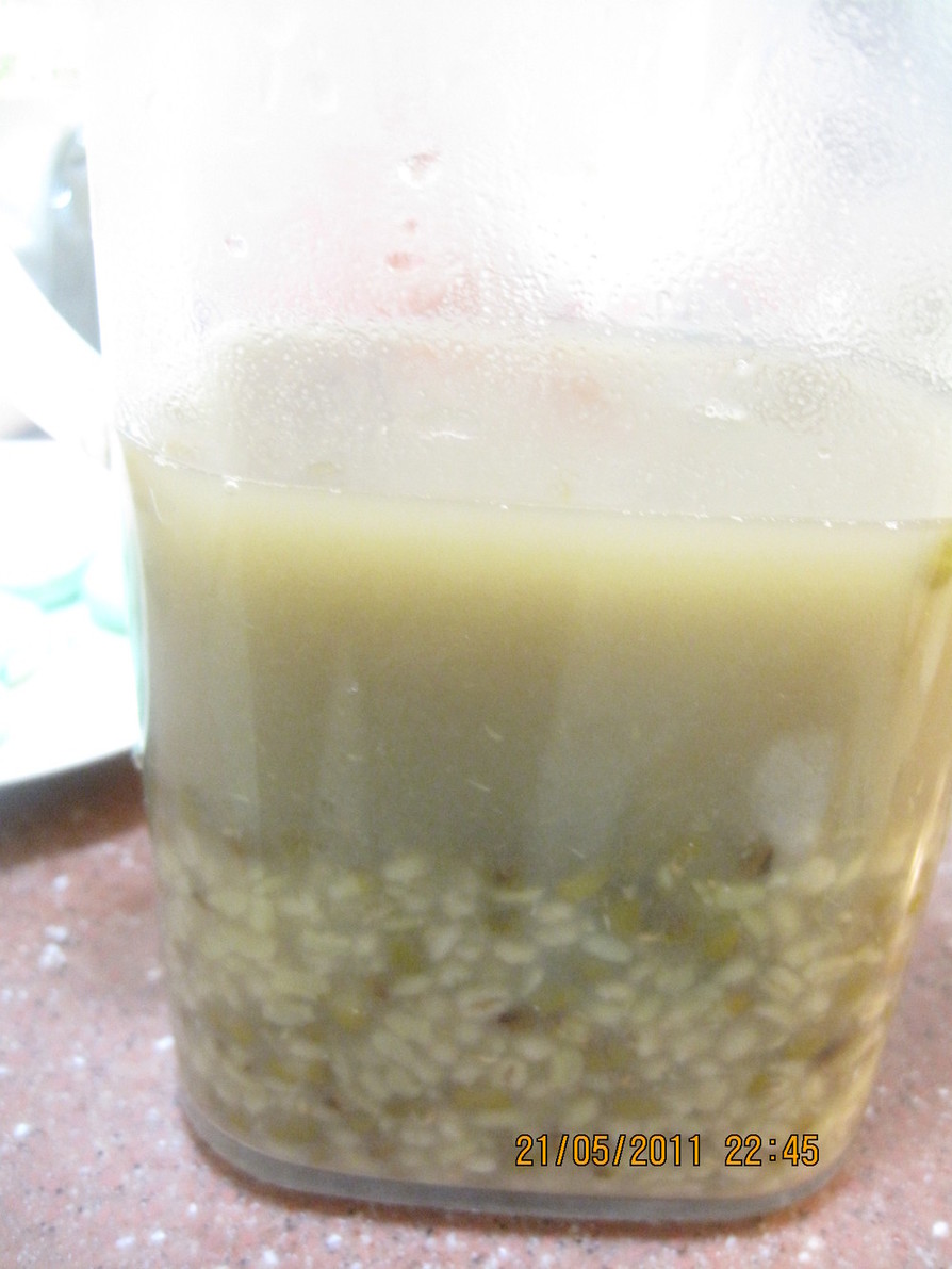 台湾家庭料理　緑豆スープ　圧力鍋の画像