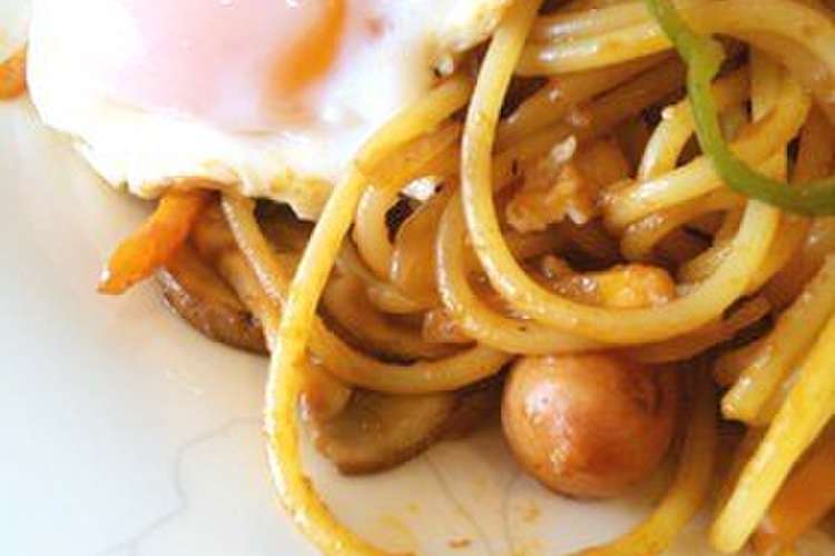 懐かし味 喫茶店のナポリタン目玉焼き乗せ レシピ 作り方 By みるくともも クックパッド 簡単おいしいみんなのレシピが364万品