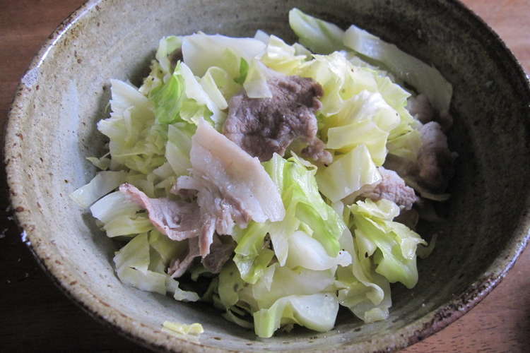 レンジで簡単 キャベツと豚肉のレンジ蒸し レシピ 作り方 By チェーヨン クックパッド