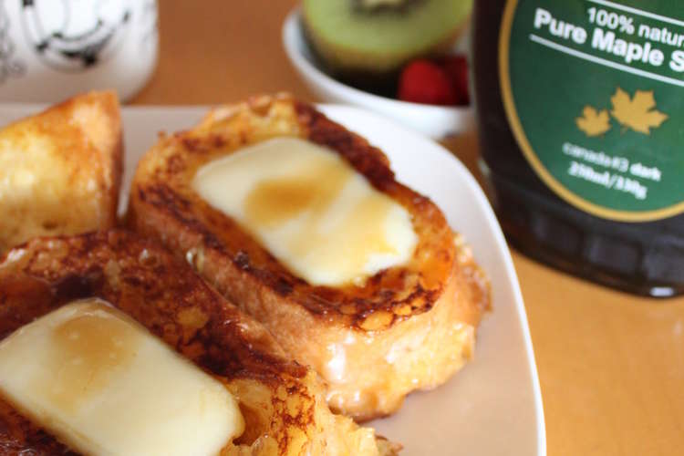 くせになりそ 甘じょっぱフレンチトースト レシピ 作り方 By おみなん クックパッド 簡単おいしいみんなのレシピが358万品