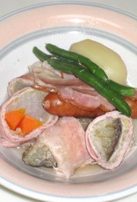 簡単★豚肉と春野菜のコンソメ煮込み