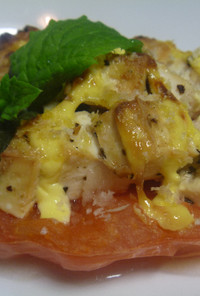マクロビダイエットトマトの豆腐グラタン