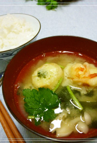 和麩ぅ　オニオン味噌スープ