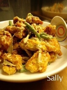 Sally's揚げ鶏マヨの熟味酢和えの画像