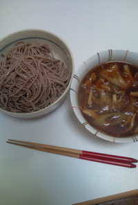 麺つゆで簡単つけ蕎麦