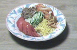 キムチ納豆冷麺の画像