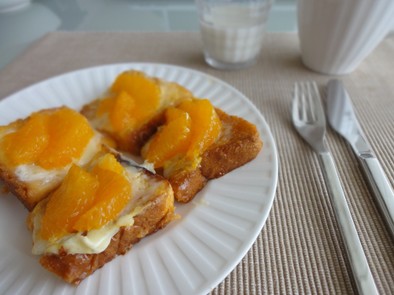 チーズフレンチトースト☆オレンジの香りの写真