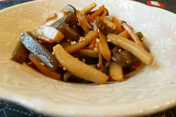 簡単 エリンギとコンニャクのきんぴら レシピ 作り方 By Kouayaa クックパッド 簡単おいしいみんなのレシピが356万品
