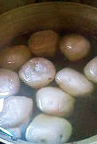 大豆殻の灰で作る＊生芋の手作りコンニャク
